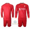 Maglia da Calcio a Maniche Lunghe Liverpool Casa 2021-22 per Bambino